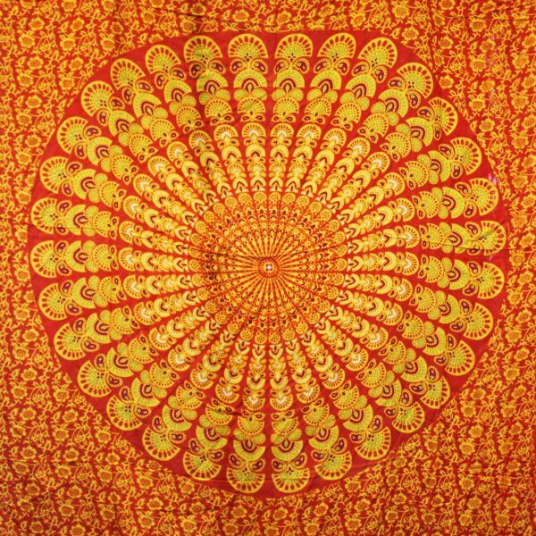Bali mandala sarong -Oranž Laim- - Image 3