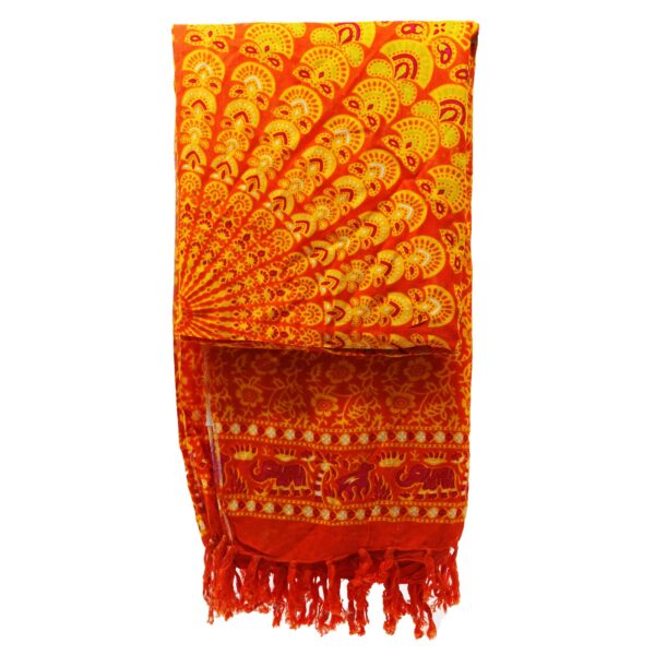 Bali mandala sarong -Oranž Laim- - Image 4