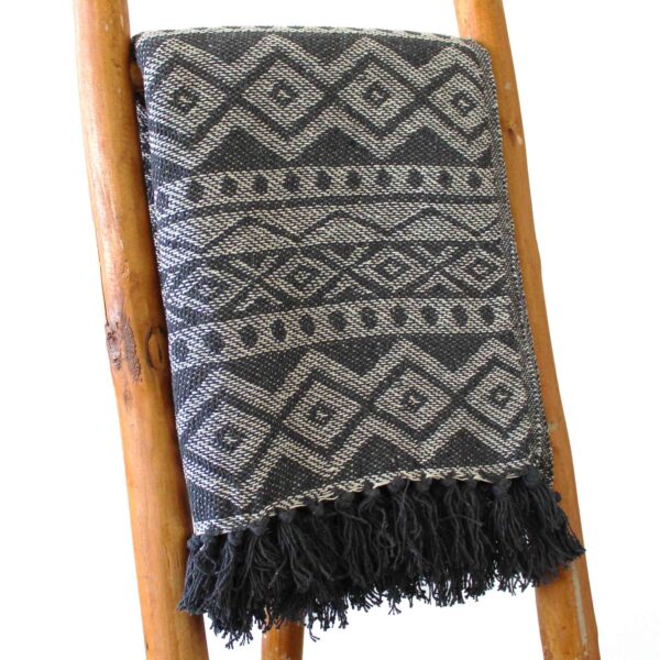 Boho pleed Gray Geometric