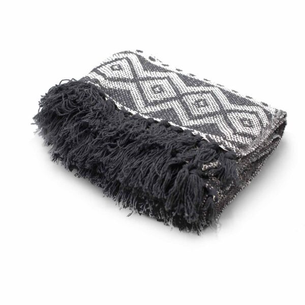 Boho pleed Gray Geometric - Image 2