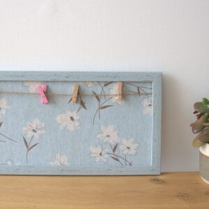 "Tee ise" fotoraam 2 fotoga -Sinine Floral lilled-