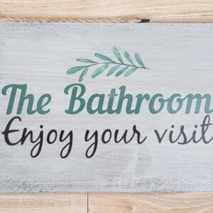 Dekoratiivne silt "The Bathroom"