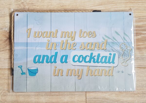 Dekoratiivne silt "Cocktail"
