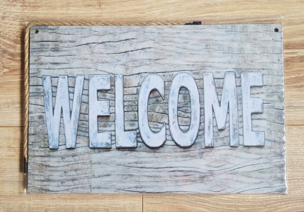 Dekoratiivne silt "Welcome"4