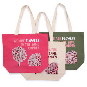 Puuvillane kott "We Are Flowers"