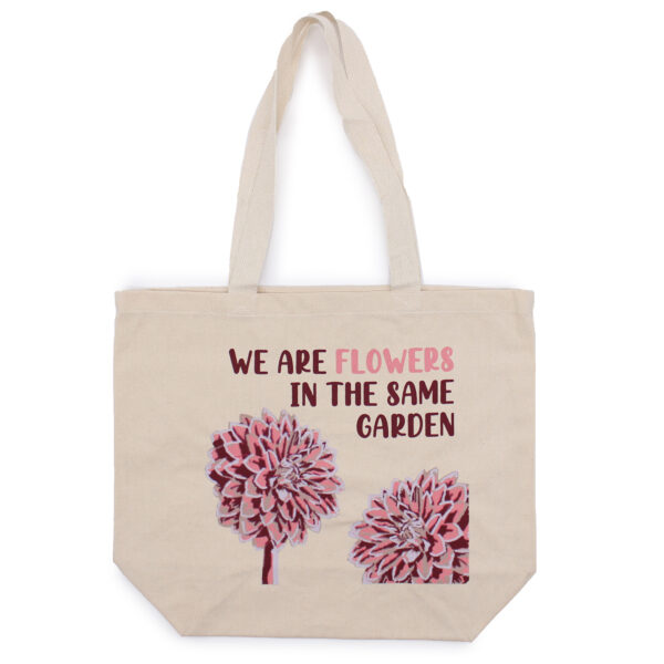 Puuvillane kott "We Are Flowers" - Image 4