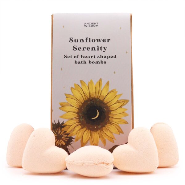 Südamekujuliste vannipommide komplekt - Sunflower Serenity