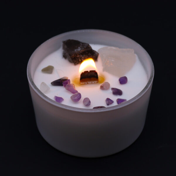 Chakra küünal väekristallidega -Kroontšakra- - Image 5